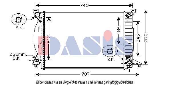 AKS DASIS Radiaator,mootorijahutus 480069N